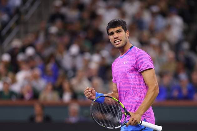 Carlos Alcaraz (Spa) TENNIS : Indian Wells 2024 - 08 03 2024 AntoineCouvercelle Panoramic 