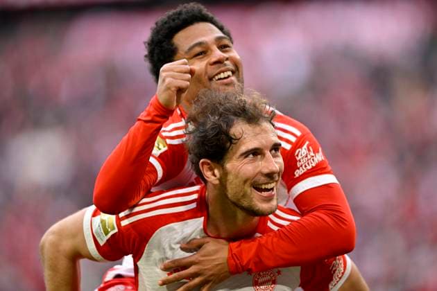 Bilder des Jahres 2024, Sport 03 März Sport Themen der Woche KW10 TOR zum 6:1 Serge Gnabry FC Bayern Muenchen FCB (07) Torjubel mit Leon Goretzka FC Bayern Muenchen FCB (08) FC Bayern Muenchen vs 1. FSV Mainz 05 09.03.2024 DFL REGULATIONS PROHIBIT ANY USE OF PHOTOGRAPHS AS IMAGE SEQUENCES AND OR QUASI-VIDEO FC Bayern Muenchen vs 1. FSV Mainz 05 *** GOAL to 6 1 Serge Gnabry FC Bayern Muenchen FCB 07 Goal celebration with Leon Goretzka FC Bayern Muenchen FCB 08 FC Bayern Muenchen vs 1 FSV Mainz 05 09 03 2024 DFL REGULATIONS PROHIBIT ANY USE OF PHOTOGRAPHS AS IMAGE SEQUENCES AND OR QUASI VIDEO FC Bayern Muenchen vs 1 FSV Mainz 05