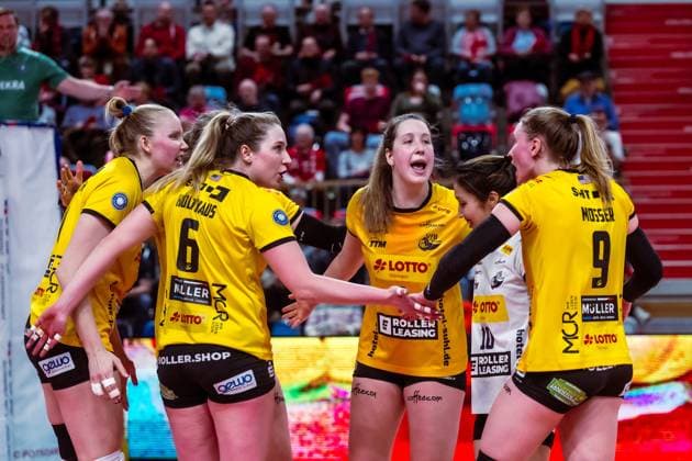 VBL Volleyball-Bundesliga; SC Potsdam - VfB Suhl LOTTO Thüringen; 09.03.2024 VBL Volleyball-Bundesliga; SC Potsdam - VfB Suhl LOTTO Thüringen; 09.03.2024 Copyright: xBEAUTIFULxSPORTS NicolxMarschallx