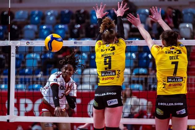 VBL Volleyball-Bundesliga; SC Potsdam - VfB Suhl LOTTO Thüringen; 09.03.2024 VBL Volleyball-Bundesliga; SC Potsdam - VfB Suhl LOTTO Thüringen; 09.03.2024 Copyright: xBEAUTIFULxSPORTS NicolxMarschallx