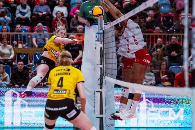 VBL Volleyball-Bundesliga; SC Potsdam - VfB Suhl LOTTO Thüringen; 09.03.2024 VBL Volleyball-Bundesliga; SC Potsdam - VfB Suhl LOTTO Thüringen; 09.03.2024 Copyright: xBEAUTIFULxSPORTS NicolxMarschallx