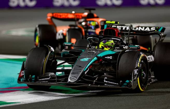 44 Lewis Hamilton (GBR, Mercedes-AMG Petronas F1 Team), F1 Grand Prix of Saudi Arabia at Jeddah Corniche Circuit on March 9, 2024 in Jeddah, Saudi Arabia. (Photo by HOCH ZWEI) Jeddah Saudi Arabia