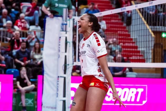 VBL Volleyball-Bundesliga; SC Potsdam - VfB Suhl LOTTO Thüringen; 09.03.2024 VBL Volleyball-Bundesliga; SC Potsdam - VfB Suhl LOTTO Thüringen; 09.03.2024 Copyright: xBEAUTIFULxSPORTS NicolxMarschallx