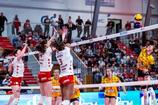 VBL Volleyball-Bundesliga; SC Potsdam - VfB Suhl LOTTO Thüringen; 09.03.2024 VBL Volleyball-Bundesliga; SC Potsdam - VfB Suhl LOTTO Thüringen; 09.03.2024 Copyright: xBEAUTIFULxSPORTS NicolxMarschallx