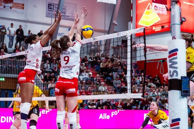 VBL Volleyball-Bundesliga; SC Potsdam - VfB Suhl LOTTO Thüringen; 09.03.2024 VBL Volleyball-Bundesliga; SC Potsdam - VfB Suhl LOTTO Thüringen; 09.03.2024 Copyright: xBEAUTIFULxSPORTS NicolxMarschallx