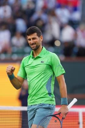 Novak Djokovic (Ser) TENNIS : Indian Wells 2024 - 09 03 2024 AntoineCouvercelle Panoramic 