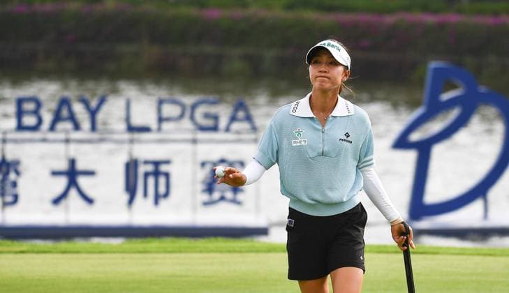 (240310) -- LINGSHUI, March 10, 2024 -- Lydia Ko of New Zealand reacts after the final round of the Blue Bay LPGA, Golf Damen golf tournament in Lingshui, south China s Hainan Province, March 10, 2024. ) (SP)CHINA-HAINAN-LINGSHUI-GOLF-BLUE BAY LPGA (CN) YangxGuanyu 