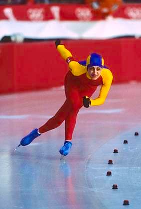 1992 Winter Olympics Speed skating, Eisschnelllauf Mihaela DascÄƒlu (ROM) competing in the Women s 1000m at the 1992 Olympic Winter games, Winterspiele,Spiele, Summer games Albertville L anneau de vitesse France Copyright: xDuomo PCNx OL92N1 SP0010