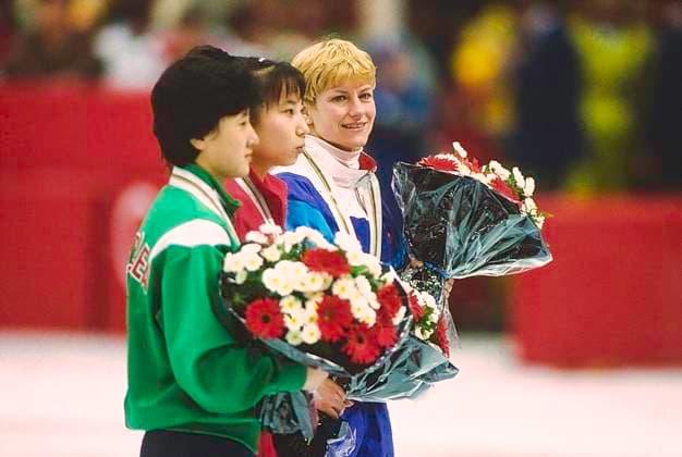 1992 Winter Olympics Short Track Speed skating, Eisschnelllauf Cathy Turner (USA) wins the gold medal in the Women s 500m in Short Track Speeed Skating at the 1992 Olympic Winter games, Winterspiele,Spiele, Summer games Albertville La halle de glace Olympique France Copyright: xDuomo PCNx OL920N1 SP0022