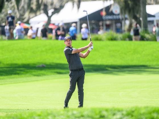 March 10, 2024: Nick Taylor of Canada watches his shot from 1 fairway during final round of the Arnold Palmer Invitational presented by Mastercard held at Arnold Palmer s Bay Hill Club & Lodge in Orlando, FL. Romeo T Guzman CSM. Orlando USA - ZUMAcg2_ 20240310_faf_cg2_028 Copyright: xRomeoxGuzmanx