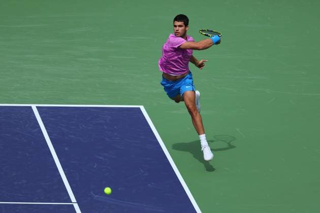 Carlos Alcaraz (Spa) TENNIS : Indian Wells 2024 - 10 03 2024 AntoineCouvercelle Panoramic 