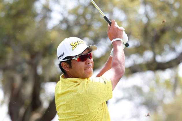 ORLANDO, FL - MARCH 10: PGA, Golf Herren golfer Hideki Matsuyama hits his tee shot on the 7th hole during the Arnold Palmer Invitational presented by MasterCard at the Arnold Palmer s Bay Hill Club & Lodge on March 10, 2024, in Orlando, Florida. (Photo by Brian Spurlock Icon Sportswire) GOLF: MAR 10 PGA Arnold Palmer Invitational presented by Mastercard EDITORIAL USE ONLY Icon240310144