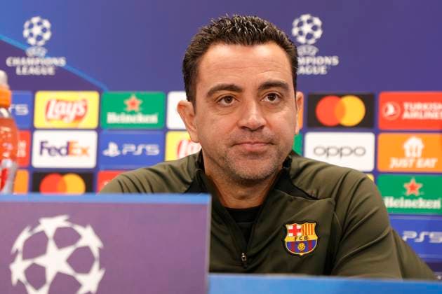 March 11, 2024, Barcellona, Naples, SPAIN: Xavi Hernandez during press conference, PK, Pressekonferenz on the eve of their UEFA Champions League 2 leg round of 16 football match against SSC Napoli at the Joan Gamper training ground in Sant Joan Despi, near Barcelona, on March 11, 2023 Barcellona SPAIN - ZUMAl131 20240311_zsp_l131_004 Copyright: xCiroxDexLucax