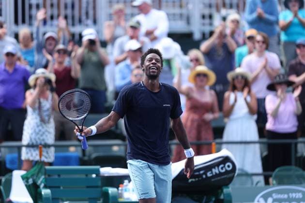 Gael Monfils defeated Cameron Norrie TENNIS : Indian Wells 2024 - 11 03 2024 AntoineCouvercelle Panoramic 