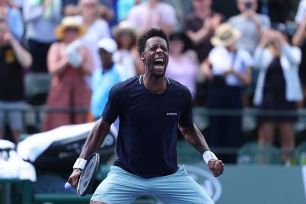 Gael Monfils defeated Cameron Norrie TENNIS : Indian Wells 2024 - 11 03 2024 AntoineCouvercelle Panoramic 