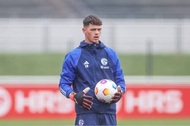 12.03.2024, Fussball, Saison 2023 2024, 2. Bundesliga, Training FC Schalke 04, Luca Podlech (FC Schalke 04) Gelsenkirchen Veltins Arena NRW Deutschland xRHR-FOTO TRx