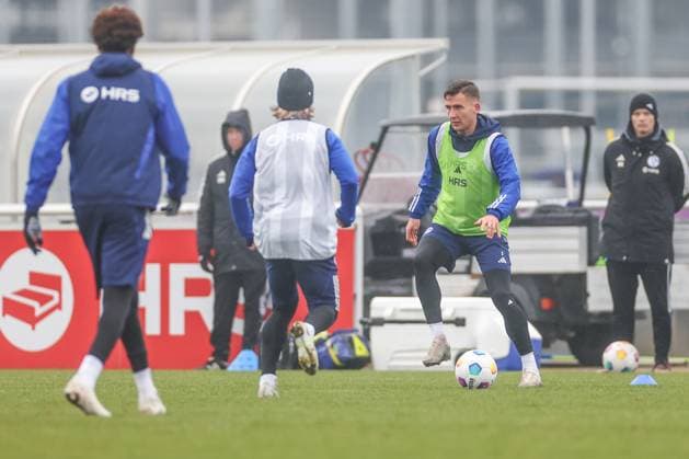 12.03.2024, Fussball, Saison 2023 2024, 2. Bundesliga, Training FC Schalke 04, Paul Seguin (FC Schalke 04) Gelsenkirchen Veltins Arena NRW Deutschland xRHR-FOTO TRx
