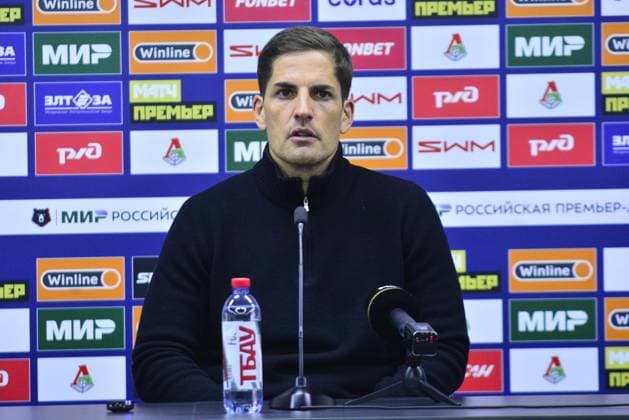 MIR Russian Premier League, 20th round, match between Lokomotiv and Sochi. RZD Arena, Moscow March 10, 2024. On the picture: Robert Moreno Gonzalez. Photo: Pavel Kashaev. PavelxKashaev