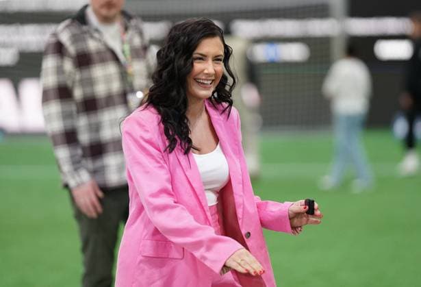 Moderatorin Laura Hofmann 11.03.2024, Fussball, Baller League, GER, Köln, Motorworld World Köln Copyright: HMBxMedia xMarcoxBader