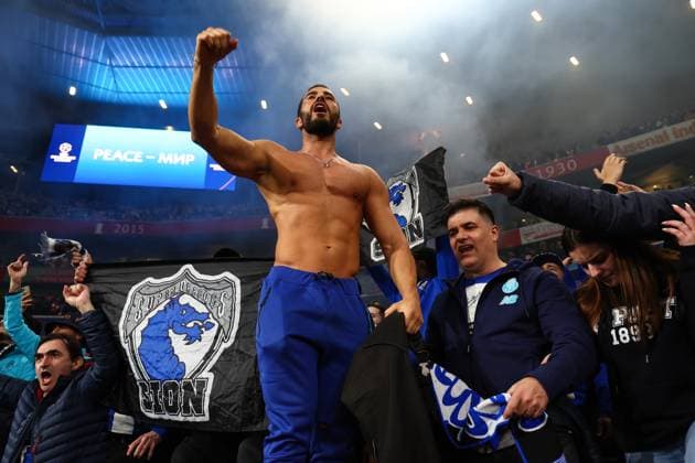 Arsenal v Porto 12 March 2024, London - UEFA Champion™s League, Round of Sixteen, Second Leg - Arsenal v Porto - Porto fans - Photo: Charlotte Wilson Offside. London UK Copyright: xCharlottexWilsonx xOffsidexOffside