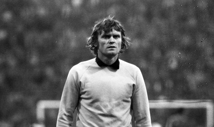 27.10.73 FC Bayern München - VfB Stuttgart Deutschland, München, 27.10.1973, Fussball, Bundesliga, FC Bayern München - VfB Stuttgart (3:0): Sepp Maier (FC Bayern München). *** 27 10 73 FC Bayern München VfB Stuttgart Germany, Munich, 27 10 1973, Football, Bundesliga, FC Bayern München VfB Stuttgart 3 0 Sepp Maier FC Bayern München