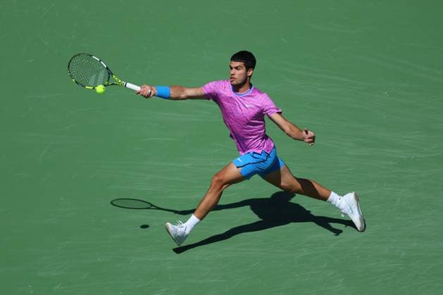 Carlos Alcaraz (Spa) TENNIS : Indian Wells 2024 - 12 03 2024 AntoineCouvercelle Panoramic 