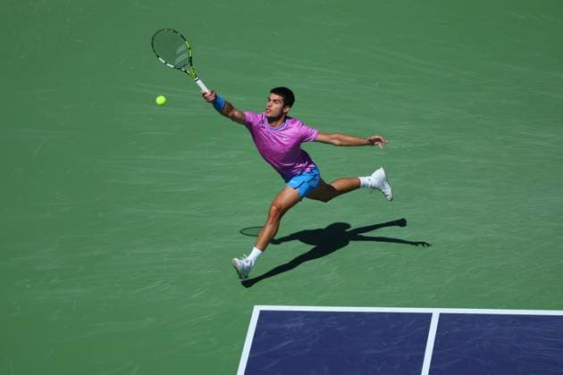Carlos Alcaraz (Spa) TENNIS : Indian Wells 2024 - 12 03 2024 AntoineCouvercelle Panoramic 
