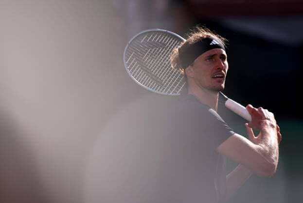 Alexander Zverev of Germany in action BNP Paribas Open, Tennis, Day 7, Indian Wells Tennis Garden, California, USA - 12 Mar 2024  Copyright: xEllaxLing Shutterstockx 14386170az