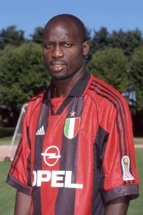 RECORD DATE NOT STATED GEORGE WEAH, Milan, Serie A, 1999-2000, Primo piano, Head shot SERIE A 1999-2000 MILAN