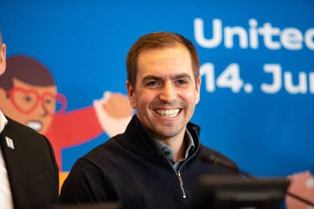 UEFA Trophy Tour Eurofestival 2024 Podiumstalk in Stuttgart 13.03.2024 Philipp Lahm Turnierdirektor UEFA Euro24 UEFA Trophy Tour Eurofestival 2024 Podiumstalk in Stuttgart 13.03.2024 Stuttgart Copyright: xEibner-Pressefoto RogerxBuerkex EP RBE