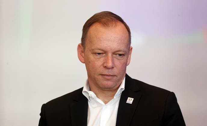 13.03.24 PK UEFA EURO, EM, Europameisterschaft,Fussball 2024 Stuttgart Deutschland, Stuttgart, 13.03.2024, Fussball, Pressekonferenz UEFA Euro 2024: Markus Stenger (Geschäftsführer Euro 2024).