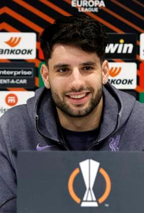 13th March 2024, Anfield, Liverpool, England; Liverpool press conference, PK, Pressekonferenz and training ahead of the UEFA Europa League match against Sparta Prague in Liverpool, England. Dominik Szoboszlai of Liverpool speaking to the media during today s press conference at Anfield ahead of tomorrow s Europa League Group of 16 match against Sparta Prague  ActionPlus12617476 AlanxMartin