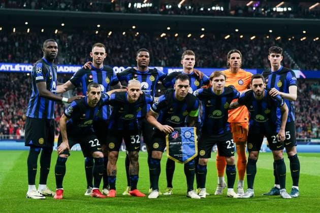 Madrid, Spain, March 13th 2024: Teamphoto of Inter during the UEFA Champions League football match between Atletico Madrid and Inter at Civitas Metropolitano in Madrid, Spain. (Daniela Porcelli SPP) Copyright: xDanielaxPorcellix xSPPx spp-en-DaPoSp-20240313-DP207101