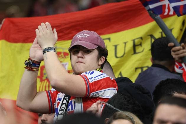 Champions League match between Atletico Madrid vs Inter 03 13 2024 Madrid, second leg of the 2023 24 Champions League round of 16, football match between CF Atletico Madrid vs FC Internazionale Milano at the Civita Metropolitano stadium in Madrid In picture : supporters Atletico Madrid Madrid stadio Civitas Metropolitano di Madrid madrid SPAGNA Copyright: xFABIOxSASSOxFabioxSassox 2L8A9836