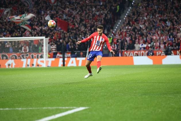 Champions League match between Atletico Madrid vs Inter 03 13 2024 Madrid, second leg of the 2023 24 Champions League round of 16, football match between CF Atletico Madrid vs FC Internazionale Milano at the Civita Metropolitano stadium in Madrid In picture : Mario Hermoso of Atletico de Madrid Madrid stadio Civitas Metropolitano di Madrid madrid SPAGNA Copyright: xFABIOxSASSOxFabioxSassox 2L8A9966
