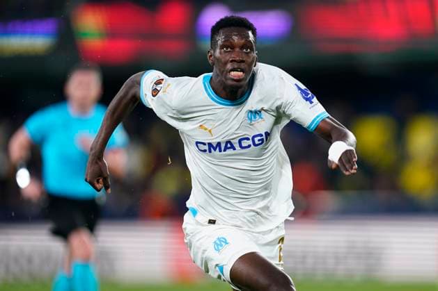 ESP: Villarreal CF and Olympique Marseille. UEFA Champions League match. Round of 16. Ismaila Sarr of Olympique Marseille during the UEFA Europa League match, Round of 16, second leg, between Villarreal CF and Olympique Marseille played at La Ceramica Stadium on March 14, 2024 in Villarreal, Spain. kpng Copyright: xSergioxRuizx xPRESSINPHOTOx PS_240314_515