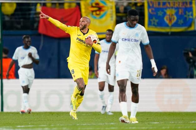 ESP: Villarreal CF and Olympique Marseille. UEFA Champions League match. Round of 16. Etienne Capoue of Villarreal CF celebrates after scoring the 1-0 during the UEFA Europa League match, Round of 16, second leg, between Villarreal CF and Olympique Marseille played at La Ceramica Stadium on March 14, 2024 in Villarreal, Spain. kpng Copyright: xSergioxRuizx xPRESSINPHOTOx PS_240314_526