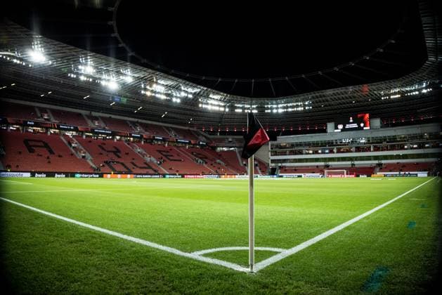 UEFA Europa League: Bayer 04 Leverkusen - Qarabag Agdam; 14.03.2024 Die BayArena vor Spielbeginn UEFA Europa League: Bayer 04 Leverkusen - Qarabag Agdam, BayArena Leverkusen am 14.03.2024 Copyright: xBEAUTIFULxSPORTS Wunderlx