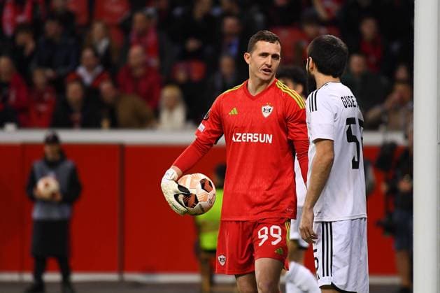 LEVERKUSEN, GERMANY - 14.03.24: The match of match UEFA Europa League Bayer 04 Leverkusen vs Qarabag FK at Bayarena  Copyright: xVITALIIxKLIUIEVx