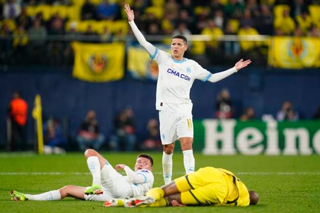 ESP: Villarreal CF and Olympique Marseille. UEFA Champions League match. Round of 16. Amine Harit of Olympique Marseille reacts during the UEFA Europa League match, Round of 16, second leg, between Villarreal CF and Olympique Marseille played at La Ceramica Stadium on March 14, 2024 in Villarreal, Spain. kpng Copyright: xSergioxRuizx xPRESSINPHOTOx PS_240314_621