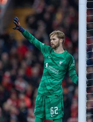 Football - UEFA Europa League - Round of 16 2nd Leg - Liverpool FC v AC Sparta Praha LIVERPOOL, ENGLAND - Thursday, March 14, 2024: Liverpool s goalkeeper Caoimhin Kelleher during the UEFA Europa League Round of 16 2nd Leg match between Liverpool FC and AC Sparta Praha at Anfield. (Photo by David Rawcliffe Propaganda) LIVERPOOL Anfield MERSEYSIDE ENGLAND  Copyright: xDavidxRawcliffex P2024-03-14-Liverpool_Sparta_Praha-44