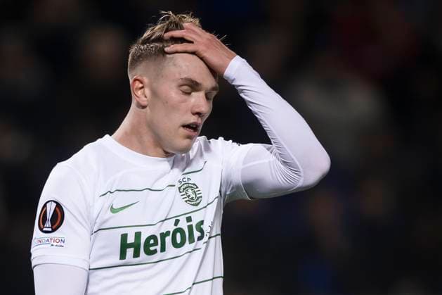 Atalanta BC v Sporting CP - UEFA Europa League Viktor Gyokeres of Sporting Clube de Portugal looks dejected during the UEFA Europa League round of 16 second leg football match between Atalanta BC and Sporting CP. Bergamo Italy Copyright: xNicolòxCampox