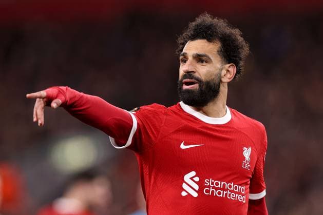 Mohamed Salah of Liverpool Liverpool v Sparta Prague, UEFA Europa League, Round of 16, Second Leg, Football, Anfield, Liverpool, UK - 14 Mar 2024 EDITORIAL USE ONLY No use with unauthorised audio, video, data, fixture lists, club league logos or live services. Online in-match use limited to 120 images, no video emulation. No use in betting, games or single club league player publications. Copyright: xPaulxCurrie Shutterstockx 14385501cd