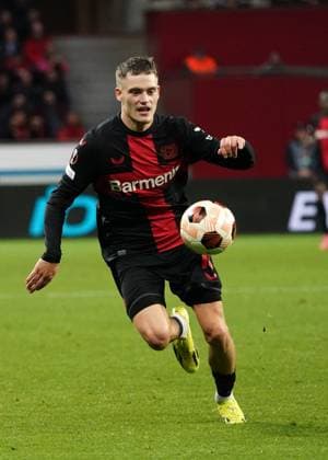 Fussball, UEFA Europa League 2023 2024, Bayer 04 Leverkusen -Qarabag FK, 14.03.2024, Bayarena Leverkusen, florian wirtz, Bayer 04 Leverkusen, Aktion, Einzelbild,