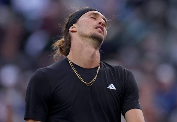 Alexander Zverev of Germany frustrated BNP Paribas Open, Tennis, Day 9, Indian Wells Tennis Garden, California, USA - 14 Mar 2024  Copyright: xEllaxLing Shutterstockx 14386185eo