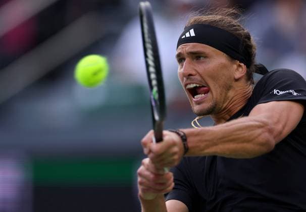 Alexander Zverev of Germany in action BNP Paribas Open, Tennis, Day 9, Indian Wells Tennis Garden, California, USA - 14 Mar 2024  Copyright: xEllaxLing Shutterstockx 14386185ej