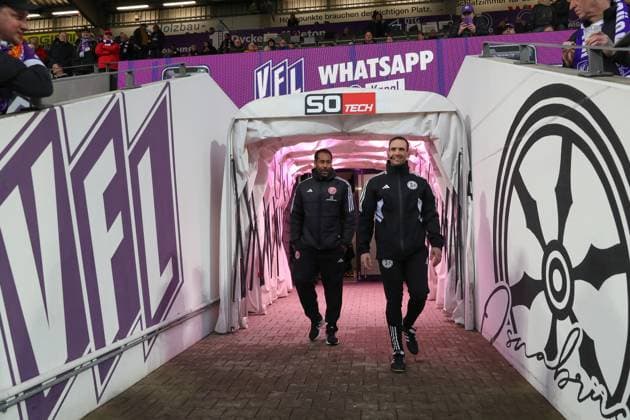 2. Bundesliga - VfL Osnabrück - Fortuna Düsseldorf am 15.03.2024 an der Bremer Brücke in Osnabrück Trainer Daniel Thioune (Duesseldorf) an alter Wirkungsstätte