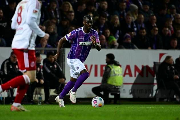 Maxwell Gyamfi 4 (Osnabrueck), Borussia Dortmund vs. PSV Eindhoven, Fussball, Champions League, Achtelfinale, 13.03.2024 Dortmund Nordrhein-Westfalen Deutschland
