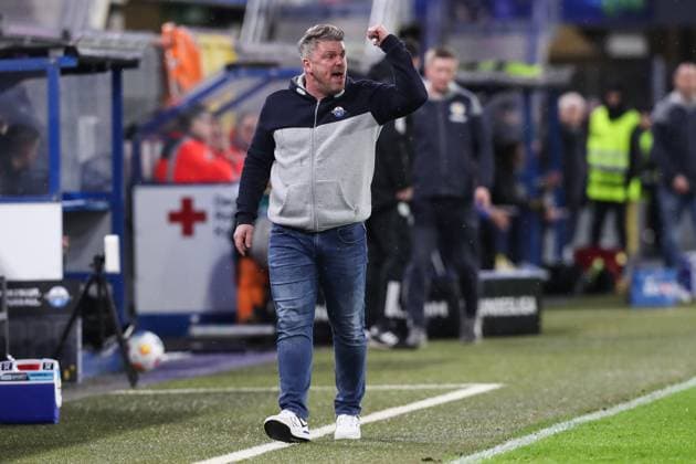 Trainer Lukas Kwasniok (SC Paderborn) - 2. Fußball Bundesliga Saison 2023-2024 SC Paderborn vs. Eintracht Braunschweig in der Home Deluxe Arena in Paderborn - Fußball,Mann,Männer,Deutschland,15.03.2024