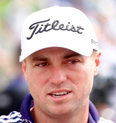 PONTE VEDRA BEACH, FL - MARCH 15: PGA, Golf Herren golfer Justin Thomas does an interview after completing his second round during The Players Championship on March 15, 2024, at TPC Sawgrass in Ponte Vedra Beach, Florida. (Photo by Brian Spurlock Icon Sportswire) GOLF: MAR 15 PGA THE PLAYERS Championship EDITORIAL USE ONLY Icon24031512